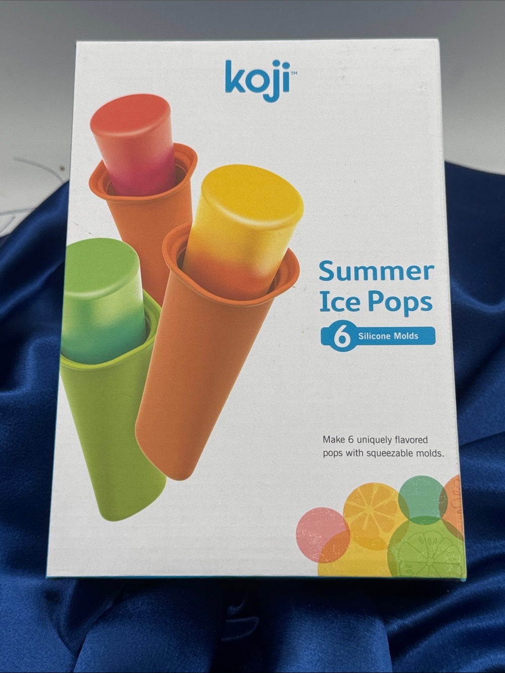 koji Summer Ice Pops Silicone Mold Set - Multicolor. NIB